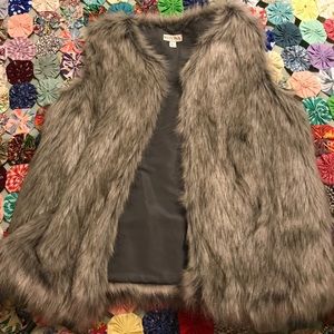 Faux fur vest